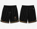 VAULT 1311 Elite Mesh Basketball Shorts – Black & Gold