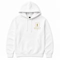 VAULT 1311 Signature Pullover Hoodie — White / Gold