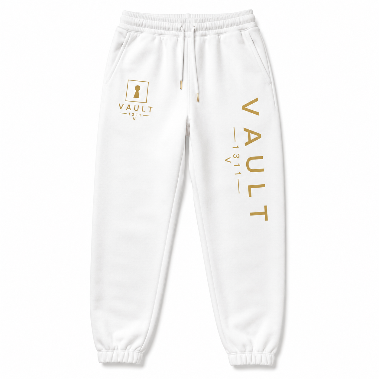 VAULT 1311 Midnight Custom White/ Gold Joggers