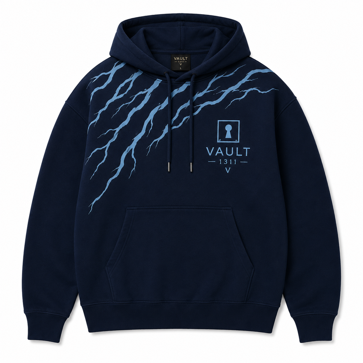 VAULT 1311 Custom Signature Pullover Hoodie —  Navy Blue